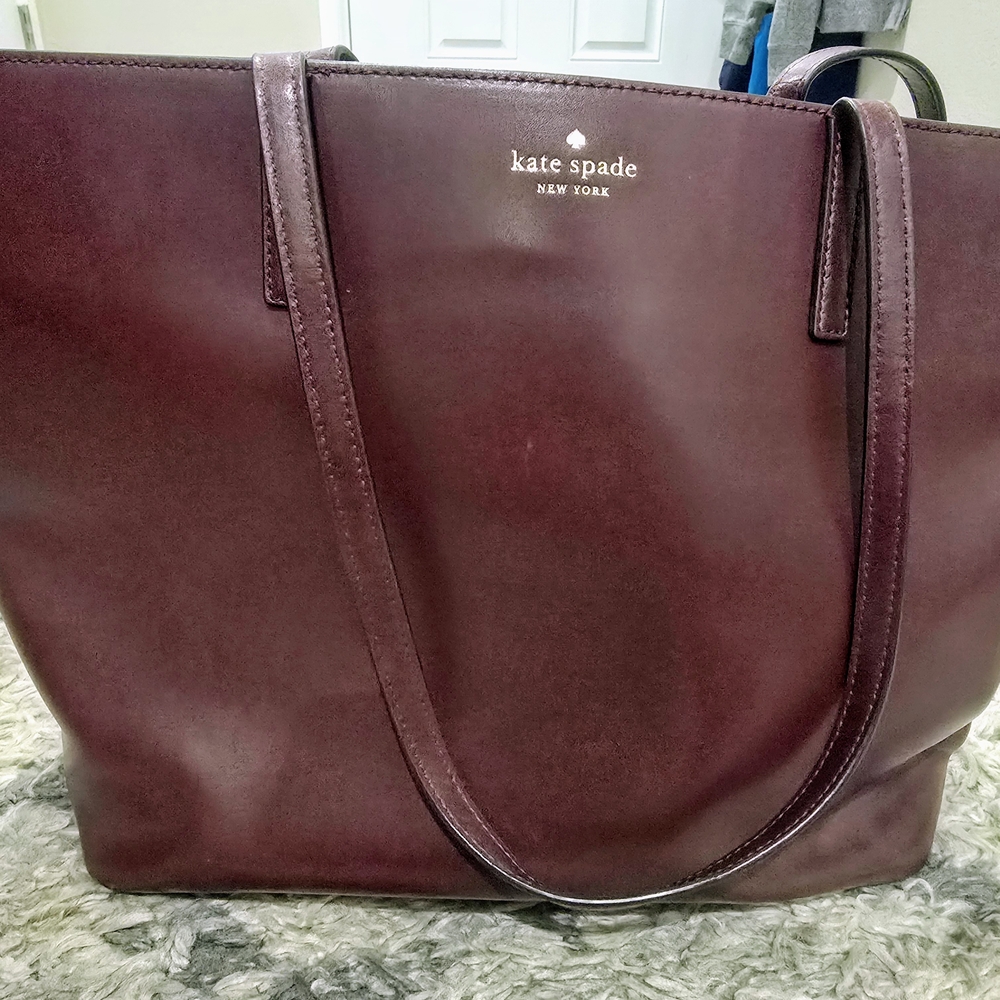 kate spade Burgundy Tote Bag